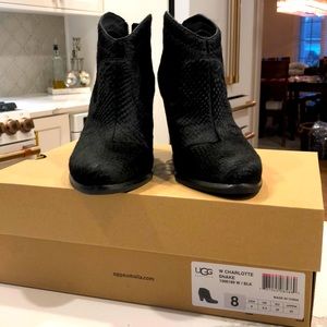 UGG Never Worn Calf Hair Snake Embossed Boot SZ 8